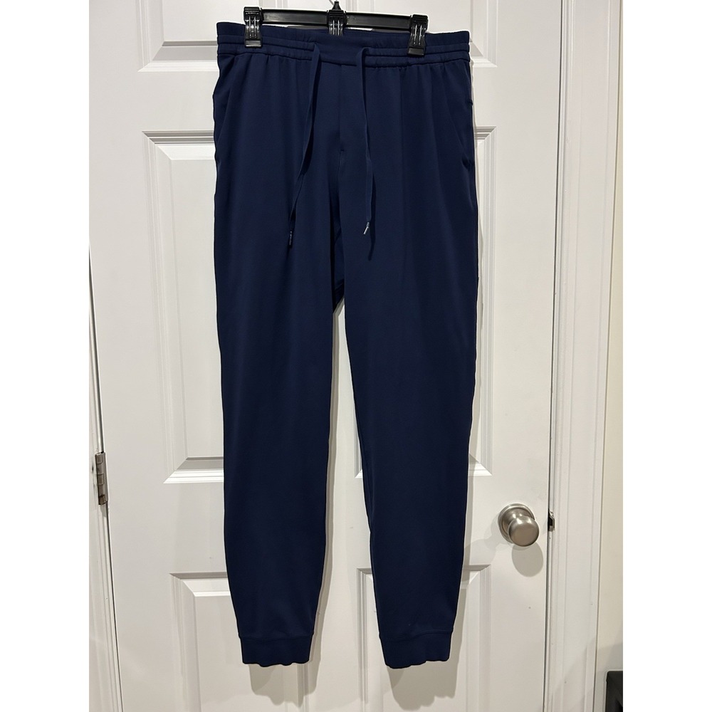 Lululemon Soft Jersey Jogger Pant Men's Large Navy LM5BGST EUC 98.00